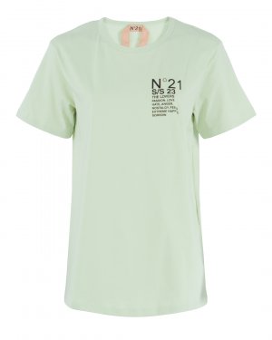 Хлопковая футболка № 21. Цвет: св.зеленый