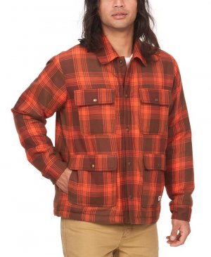 Мужская фланелевая куртка-рубашка в клетку Ridgefield на флисовой подкладке , цвет Chocolate Marmot