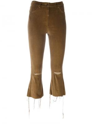 Укороченные брюки Forte Couture. Цвет: коричневый