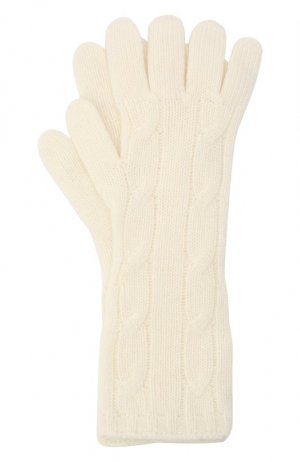 Кашемировые перчатки Ralph Lauren. Цвет: кремовый