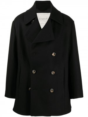 Двубортное пальто Acrobat Toogood. Цвет: черный