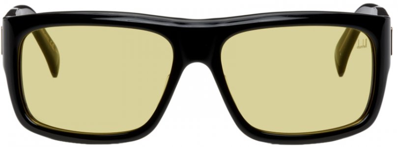 Черные прямоугольные солнцезащитные очки Dunhill