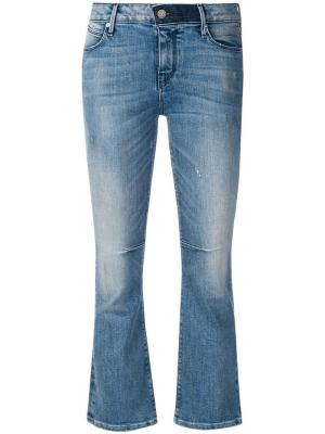 Укороченные расклешенные джинсы Rta. Цвет: синий