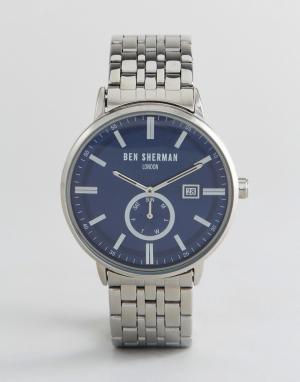 Серебристые наручные часы WB071USM-Серебряный Ben Sherman