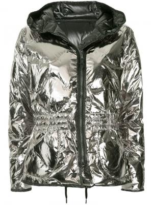 Двухсторонняя куртка с молнией Kru. Цвет: серебристый