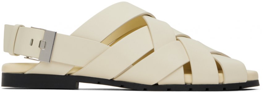 Бело-белые сандалии Alfie Bottega Veneta