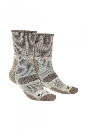 Легкие хлопковые прохладные носки с мягкой подкладкой для походов , бежевый Bridgedale