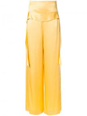Широкие брюки Kitx. Цвет: жёлтый и оранжевый