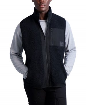 Мужской приталенный жилет sherpa slim fit , черный Karl Lagerfeld Paris
