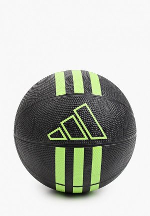 Мяч баскетбольный adidas 3S RUBBER MINI. Цвет: черный