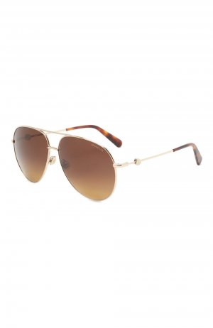 Солнцезащитные очки Moncler. Цвет: коричневый