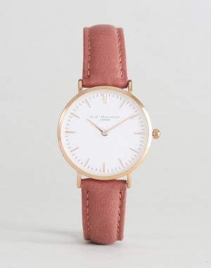 Часы с белым циферблатом и розовым ремешком -Розовый Elie Beaumont