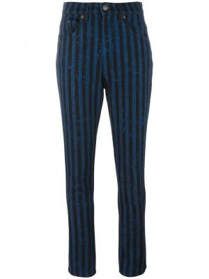 Полосатые джинсы Marc Jacobs. Цвет: синий
