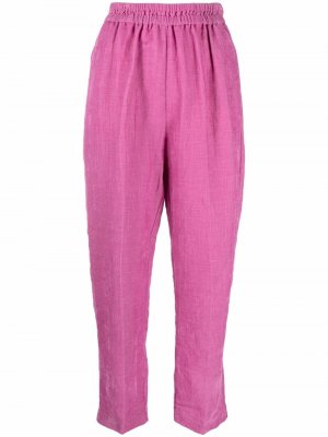 Укороченные брюки с эластичным поясом Forte. Цвет: розовый