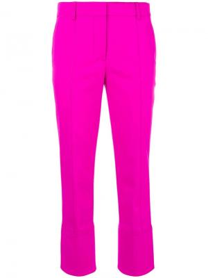 Укороченные брюки строгого кроя Emilio Pucci. Цвет: розовый