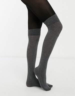 Kолготки с имитацией серых носков -Черный Jonathan Aston