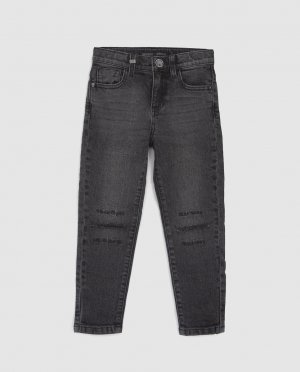 Серые джинсы для мальчика с застежкой на пуговицы , серый IKKS