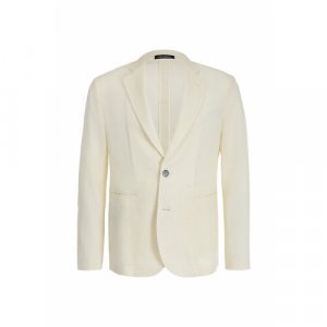Пиджак , размер 48, бежевый EMPORIO ARMANI. Цвет: бежевый