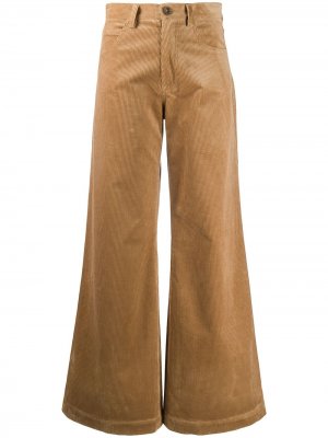 Расклешенные брюки с завышенной талией Société Anonyme. Цвет: коричневый