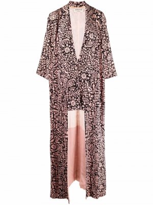1970s abstract-print silk kimono A.N.G.E.L.O. Vintage Cult. Цвет: розовый