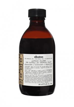 Шампунь «Алхимик» шоколад Davines Alchemic - Усиление и поддержание цвета 280 мл. Цвет: коричневый