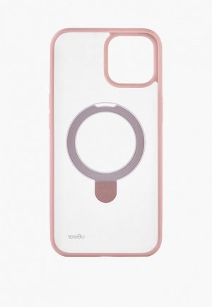 Чехол для iPhone uBear 15  Clip Mag Case, MagSafe совместимый, усиленный, силк-тач. Цвет: розовый