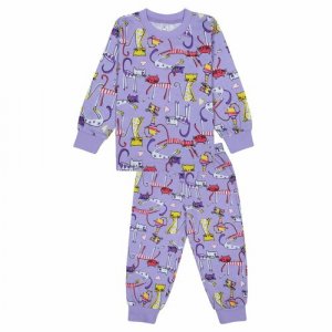 Пижама , размер 104, фиолетовый BONITO KIDS. Цвет: фиолетовый/сиреневый