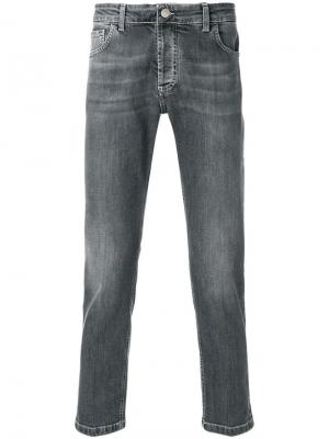 Укороченные джинсы Entre Amis. Цвет: серый
