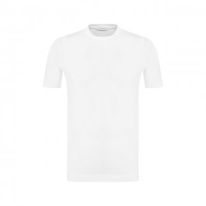 Хлопковая футболка Cruciani. Цвет: белый