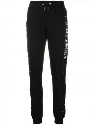 Спортивные брюки с логотипом Philipp Plein. Цвет: черный