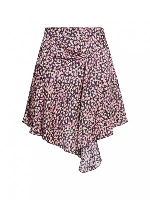 Мини-юбка Selena из шелковой смеси с абстрактным рисунком , цвет faded night Isabel Marant