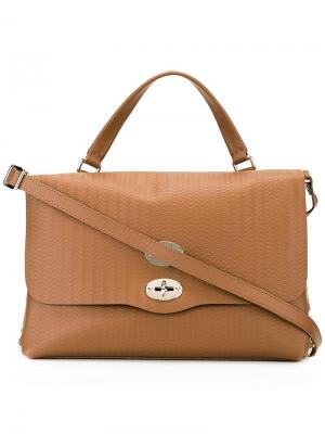 Большая сумка Cach Blandine Zanellato. Цвет: коричневый