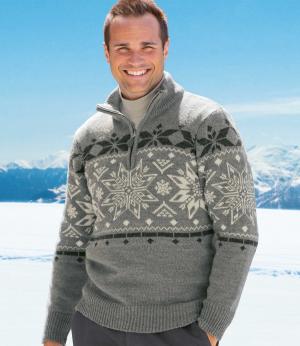 Трикотажный Пуловер AFM. Цвет: серыи