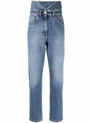 Зауженные джинсы с завышенной талией Philosophy Di Lorenzo Serafini. Цвет: синий