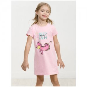 Ночная сорочка WFDT3275U для девочек, цвет розовый, размер 3 Pelican. Цвет: розовый