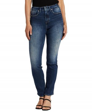 Женские эластичные джинсы прямого кроя с высокой посадкой и бесконечной Silver Jeans Co.