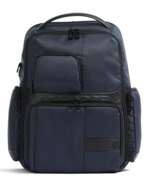 Шерстяной рюкзак для ноутбука 15 дюймов из переработанного полиэстера , синий Piquadro