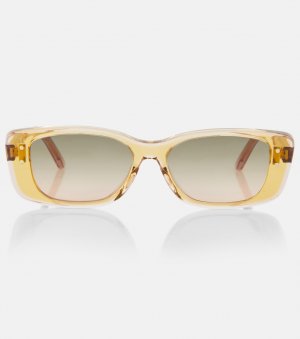 Солнцезащитные очки DiorHighlight S2I прямоугольной формы , желтый Dior Eyewear