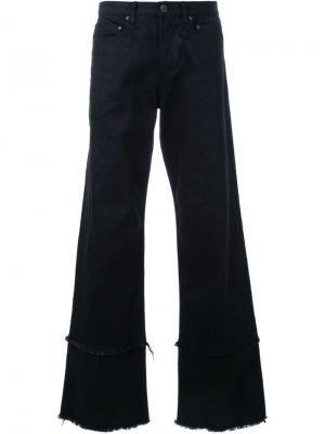 Широкие брюки с необработанными краями Dressedundressed. Цвет: чёрный