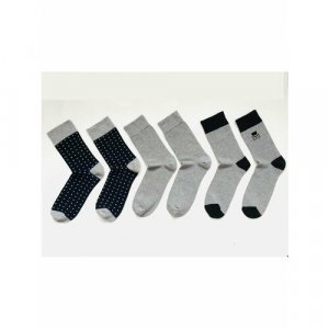 Носки , 3 пары, размер 41-44, синий, черный, серый ( Verba ). Цвет: черный/серый/синий