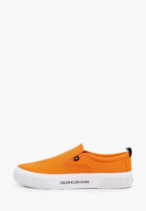 Слипоны Calvin Klein Jeans VULCANIZED SKATE SLIPON CO. Цвет: оранжевый
