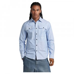 Рубашка с длинным рукавом Panel Cargo Regular Fit, синий G-Star
