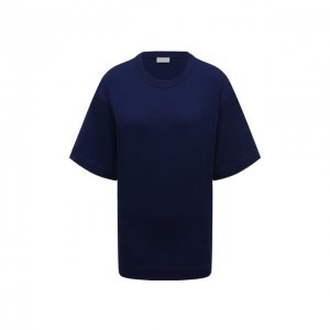 Хлопковая футболка Dries Van Noten. Цвет: синий