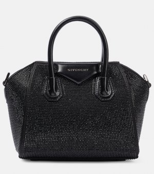 Мини-сумка-тоут antigona с декором, черный Givenchy