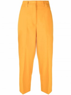 High-waisted tapered cropped trousers Erika Cavallini. Цвет: оранжевый