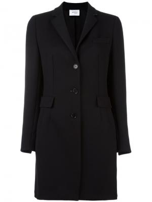 Однобортное пальто Akris Punto. Цвет: чёрный