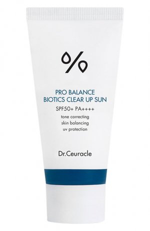 Солнцезащитный крем с пробиотиками Pro balance bioticsc clear up sun (50ml) Dr.Ceuracle. Цвет: бесцветный