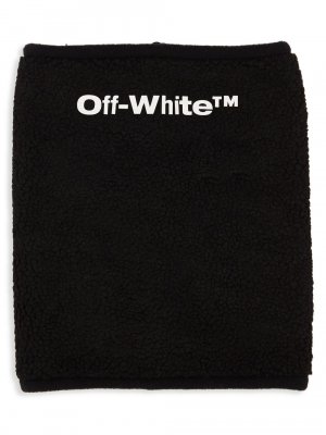 Шарф с эластичным ворсом и шнурком , черный Off-White