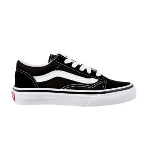 Черные детские кроссовки Old Skool Kids True-White VN000W9T6BT Vans