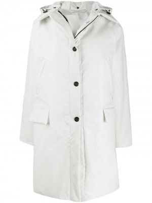 Пальто со съемным капюшоном KASSL Editions. Цвет: белый